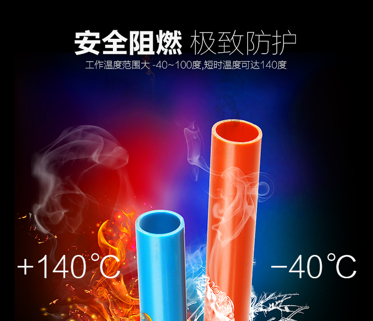 材通pvc紅藍(lán)線管|彩色電工套管